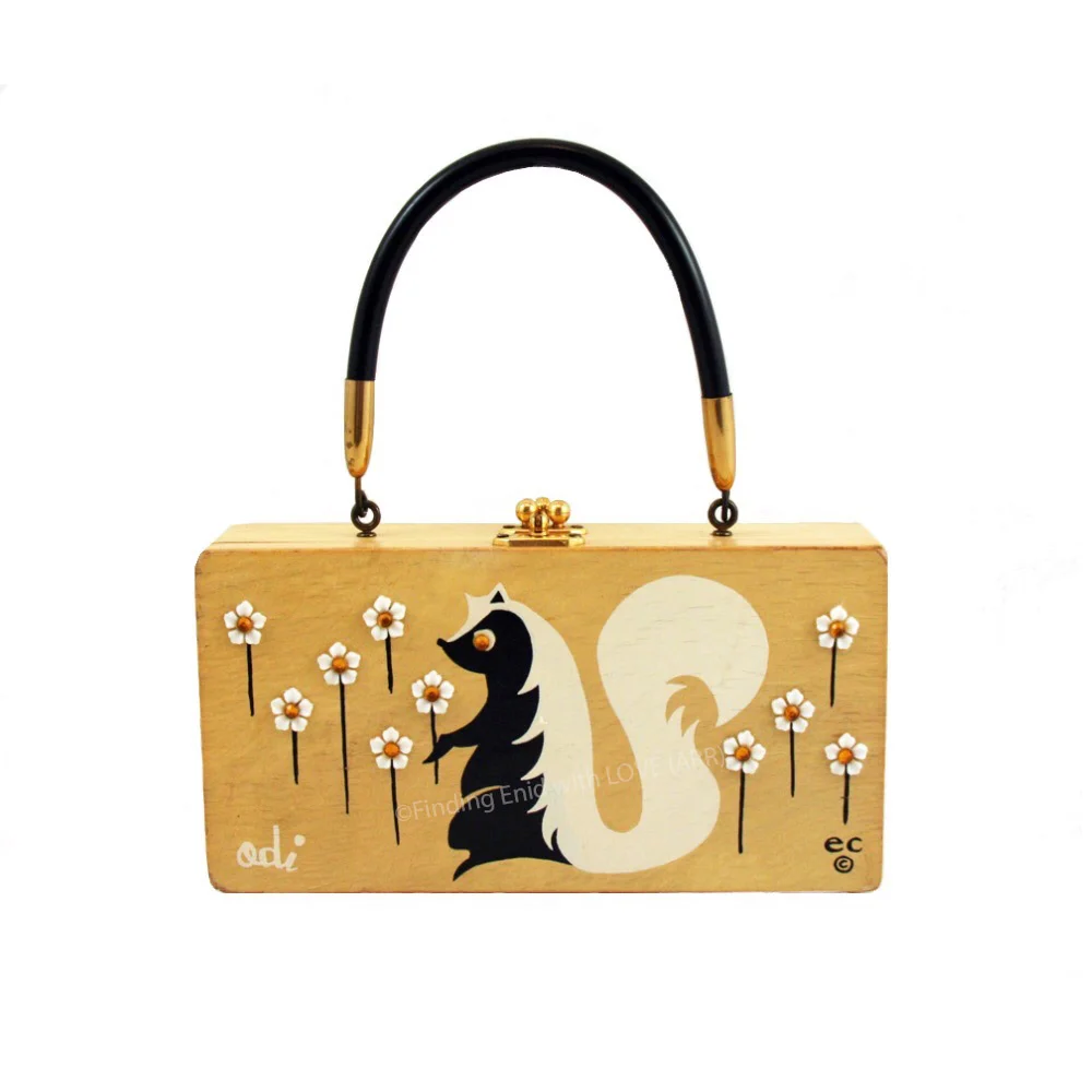 Finding Enid with LOVE - Odi Box Bag (light wood, white) by Enid